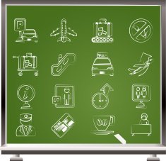 Airport and transportation icons