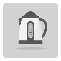 Vector of flat icon electric kettle