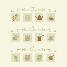 Beverages elements set N2