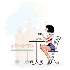 Girl with coffee N8