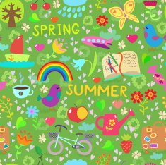 Spring and summer seamless pattern N2
