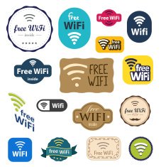 Free WiFi sign