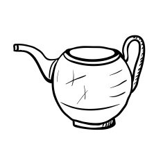 Teapot sketch vector illustration N4