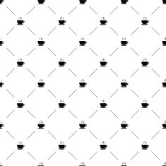 Vector seamless pattern tea cup N3