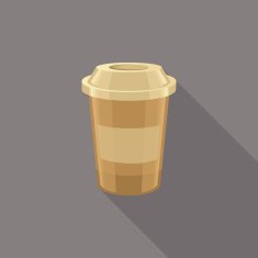 Coffee icons isolated