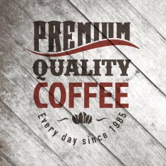 Vintage retro coffee vector labels on the old wood texture N13