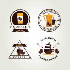 Coffee badge label icon menu N4