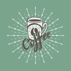 Hand drawn background with coffee mug N4