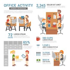 Office Activity Infographics