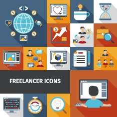 Freelancer Icons Set