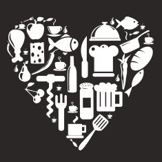 Kitchen and food icons