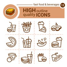 Fast Food Icons N15