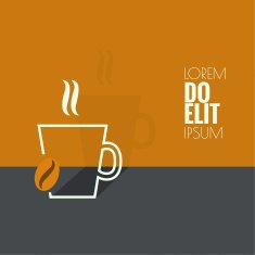 Abstract background with a cup of coffee N6
