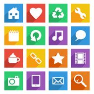 bright social media icons