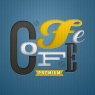 Coffee label design