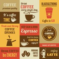 Coffee mini poster set N3