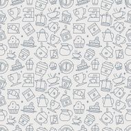 Coffee line icon pattern set N14