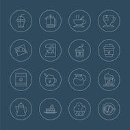 Coffee line icon set N13