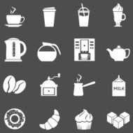 Vector Set of Coffee Icons Icons for Shop N16