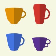 Kitchen utensils and cookware flat icons set N4