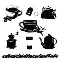 Coffee and tea pots