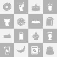 Bakery and drinks elements for coffee shop