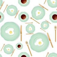 Seamless Breakfast Pattern N2