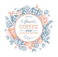 Coffee Shop Round Composition