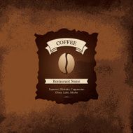 Menu for restaurant cafe bar coffee house N22