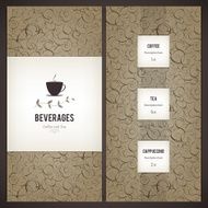 Menu for restaurant cafe bar coffee house N23