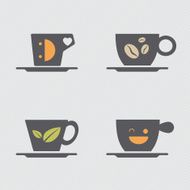 coffee cup icons design