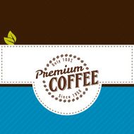 Vector coffee label N17