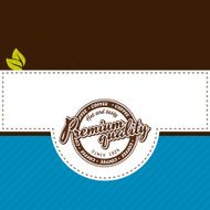Vector coffee label N18