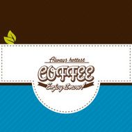 Vector coffee label N19