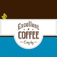 Vector coffee label N20
