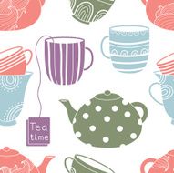 Cups seamless pattern N2