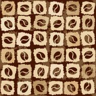 Seamless pattern of coffee beans N7