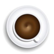 Vector a cup of coffee isolated