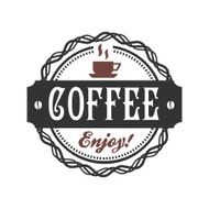 Vector coffee label N21