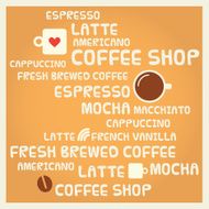 Coffee shop menu banner