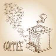 Vintage coffee grinder