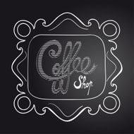 Vintage coffee blackboard N8