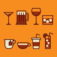 drinks icon set N4