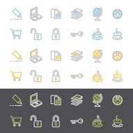 Simple Line Icon Set