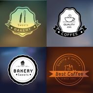 vintage bakery badges and labels N2