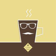 Abstract background with a cup of coffee N7