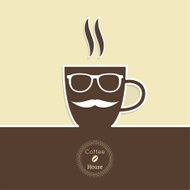 Abstract background with a cup of coffee N8