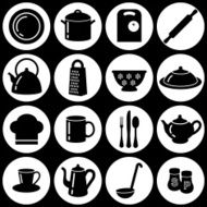 Kitchen flat icons N2