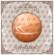 vintage coffee cup iconls