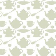 Tea party seamless pattern N2